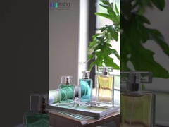 3.4 ओज पुनः भरने योग्य खाली वर्ग इत्र की बोतलें सोना चांदी गैर बहने योग्य