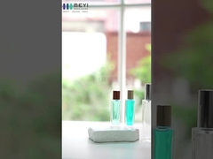 कस्टम लोगो के साथ विलासी सफेद चमकदार इत्र यात्रा परीक्षण बोतल